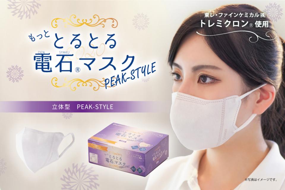 高機能不織布マスク もっと とるとる電石マスク　立体型 PEAK-STYLE